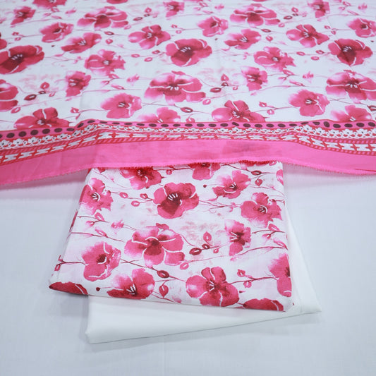 Digital Print Lawn with Glitter by M.E (1914-009)