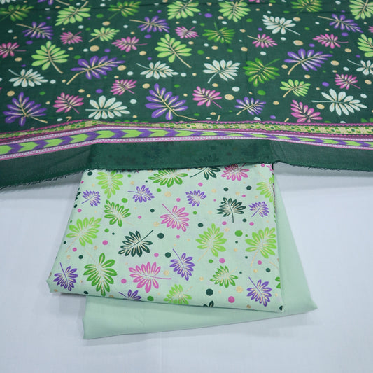Block Print Lawn with Glitter by M.E (1914-010)