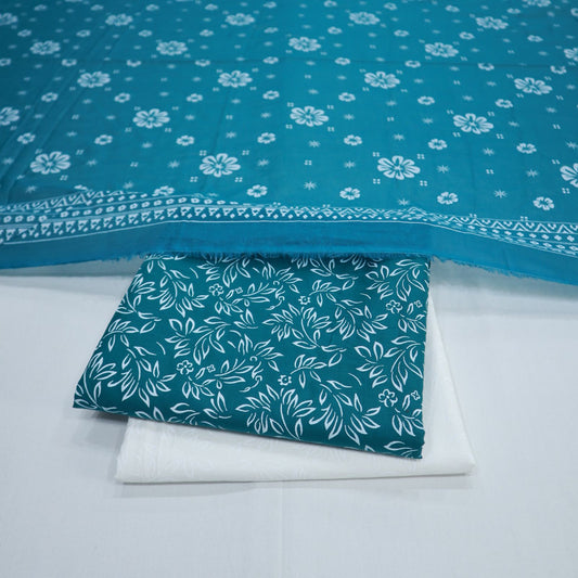 Muntaha Block Print Lawn 3 Piece (1931-006)