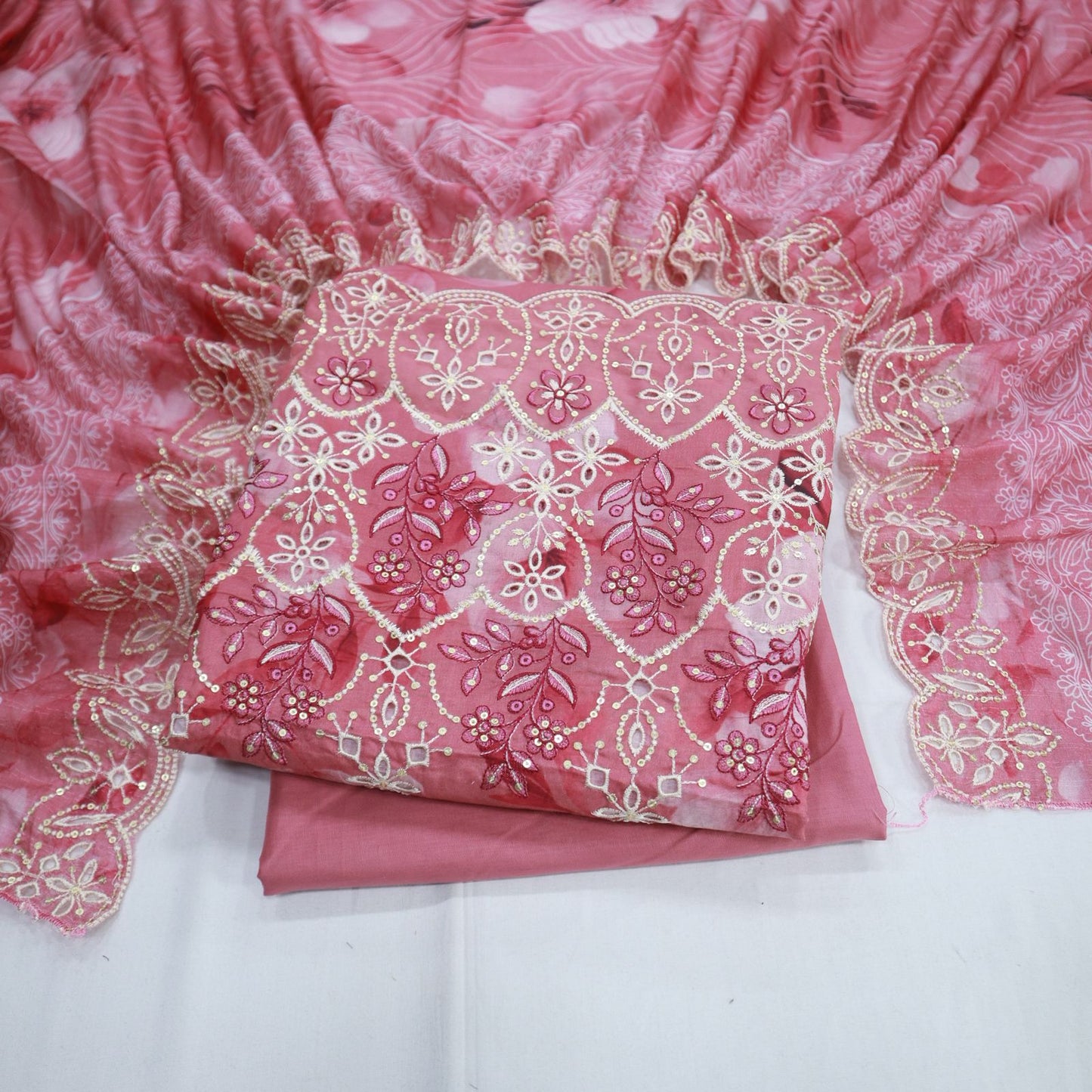 Daman EMB Cut-Work Dupatta by Mehak (1933-001)