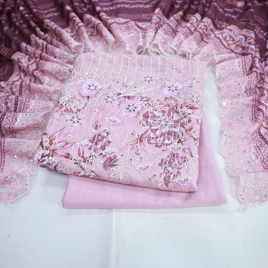Daman EMB Cut-Work Dupatta by Mehak (1933-004)