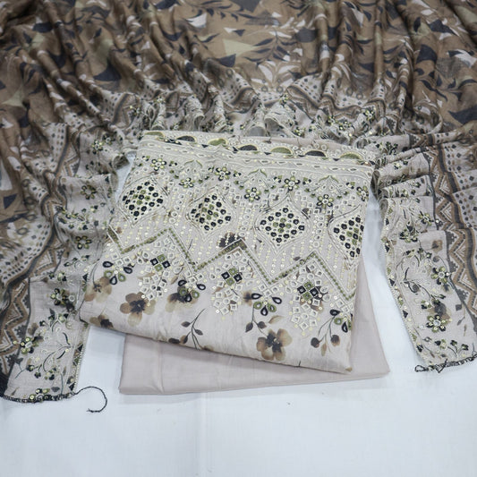 Daman EMB Cut-Work Dupatta by Mehak (1933-007)