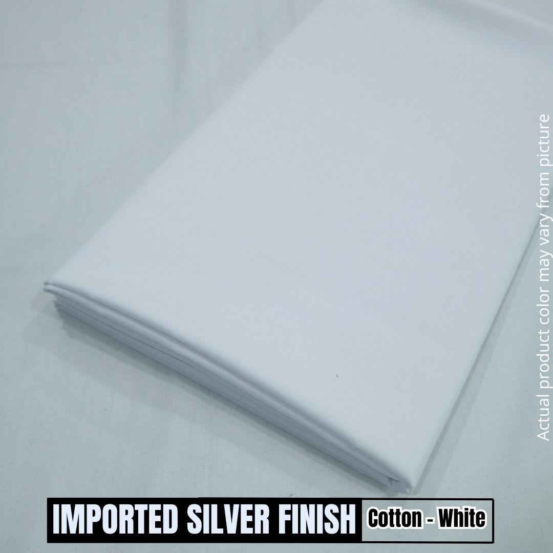 Imported Silver Finished Cotton (1934-004)