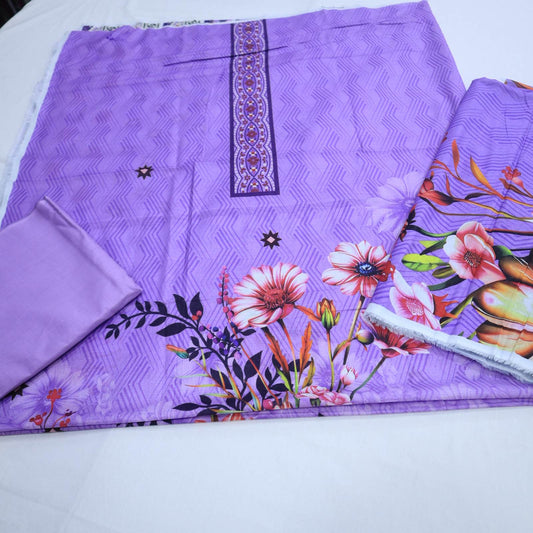 Chaarcol Digital Print Lawn 3 Piece (1950-006)