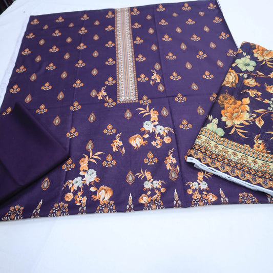 Chaarcol Digital Print Lawn 3 Piece (1950-007)