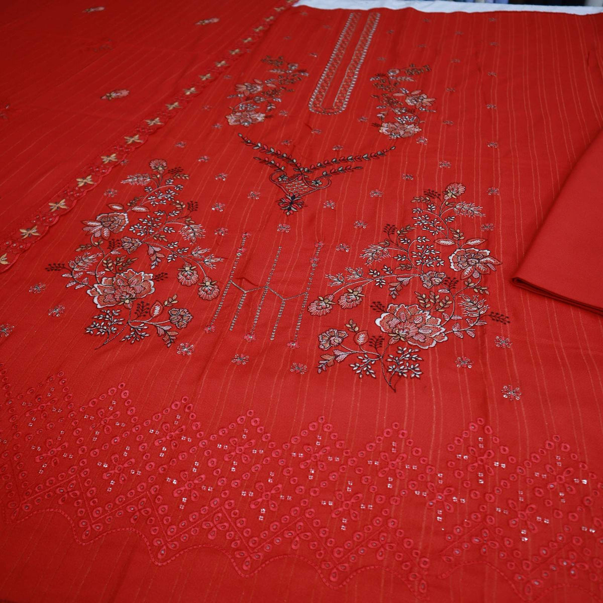 Heavy Embroidery Dhanak Khansa.K by H&H (1963-003)