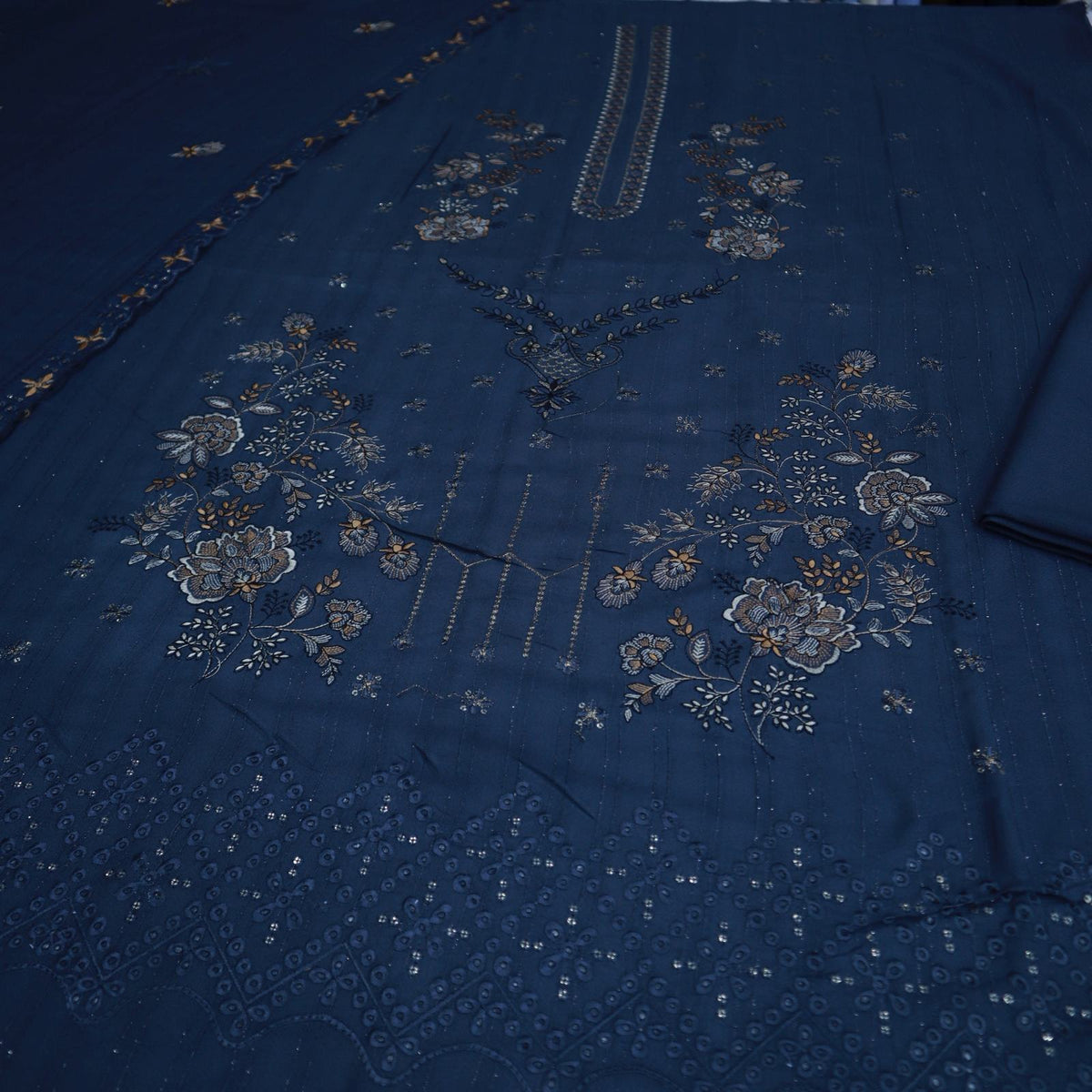 Heavy Embroidery Dhanak Khansa.K by H&H (1963-007)