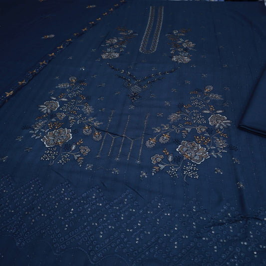 Heavy Embroidery Dhanak Khansa.K by H&H (1963-007)