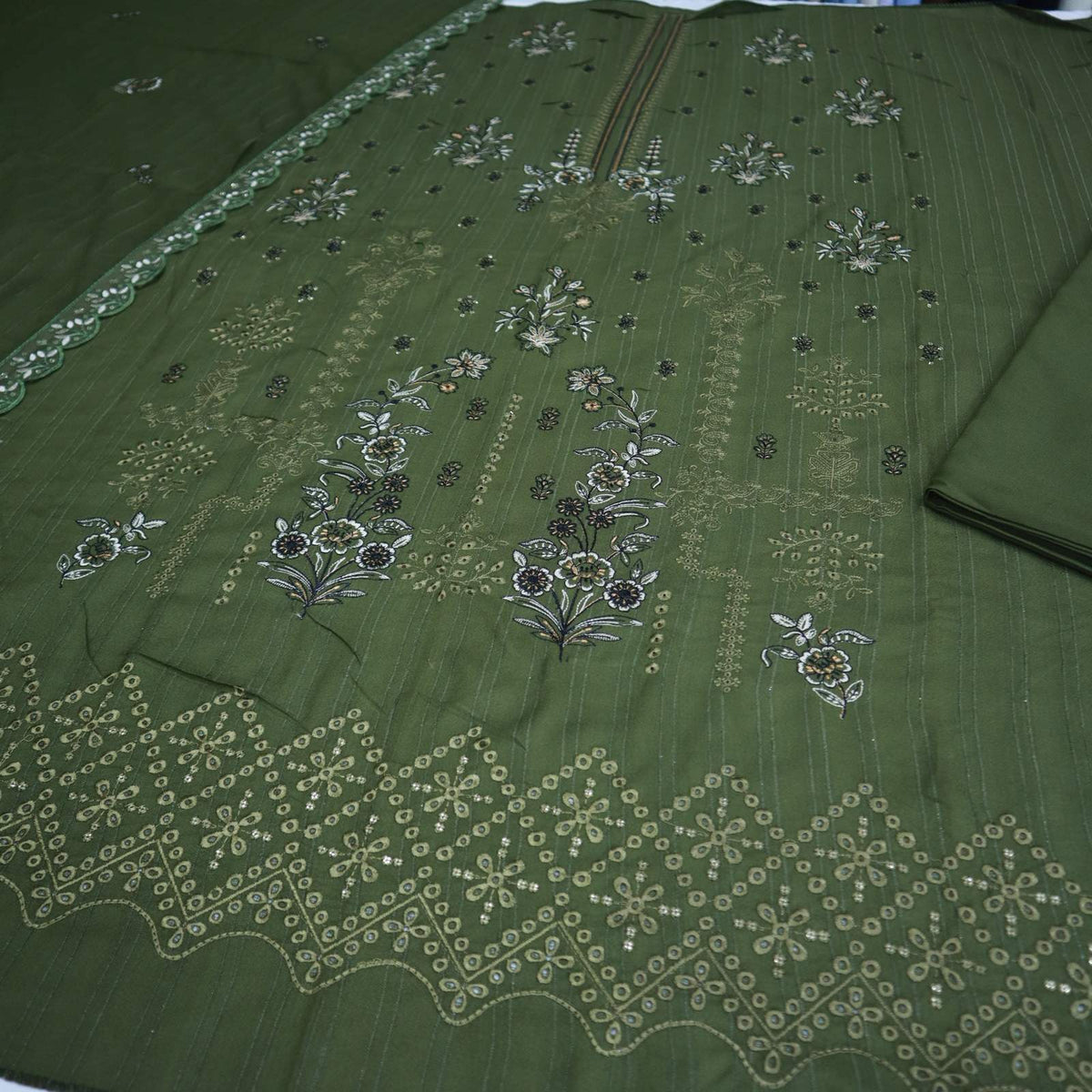 Heavy Embroidery Dhanak Khansa.K by H&H (1963-008)