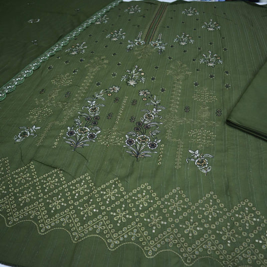 Heavy Embroidery Dhanak Khansa.K by H&H (1963-008)