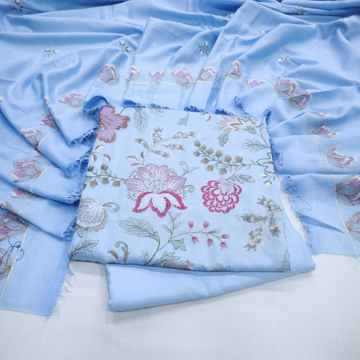 Bareeza EMB Karandi with EMB Shawl (1968-003)