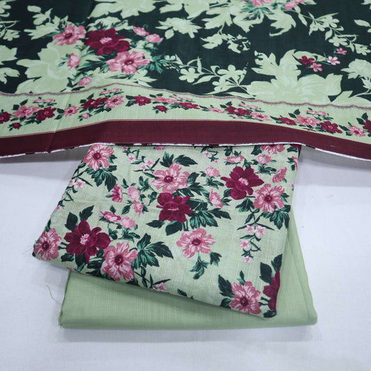 Zam Zam Printed Khaddar 3 Piece (1974-003)