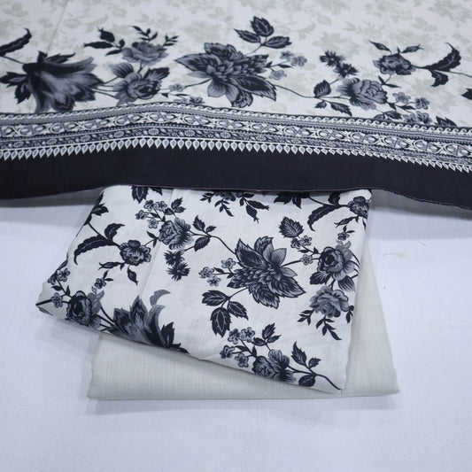 Zam Zam Printed Khaddar 3 Piece (1974-007)