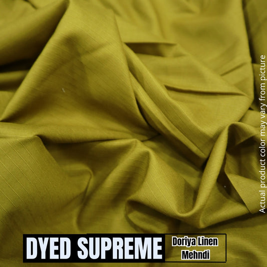 Dyed Supreme Doriya Linen - Mehndi (1984-010)