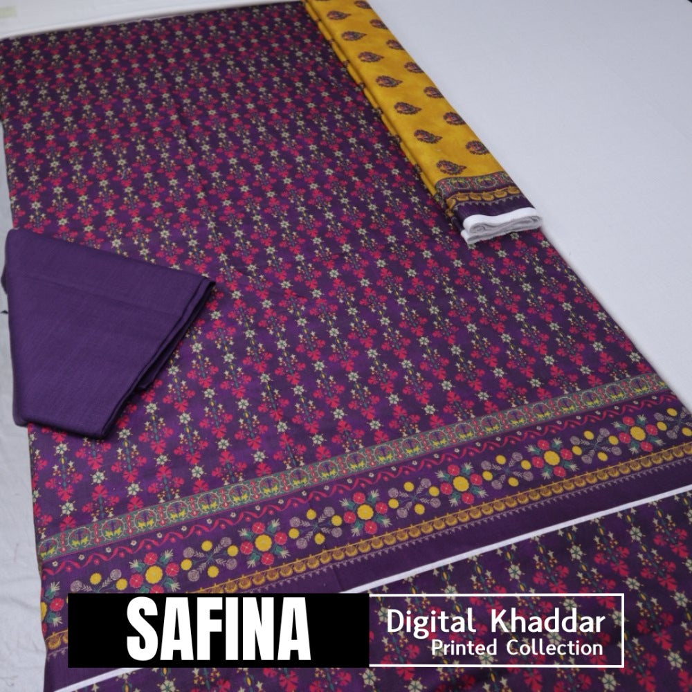 Safina Digital Khaddar 3 Piece (1410-029)