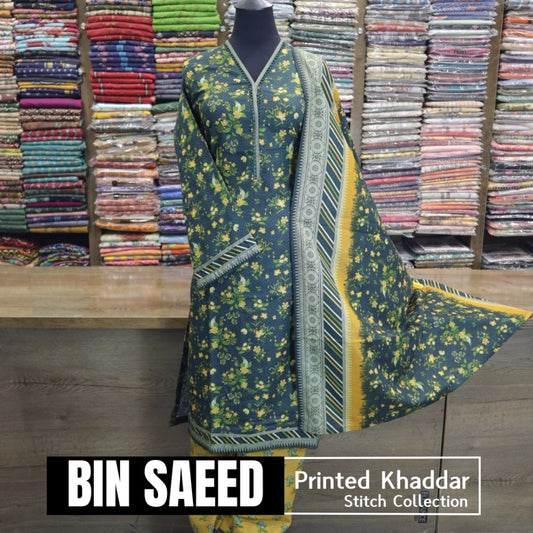 Bin Saeed Printed Khaddar Stitch (1585-004)