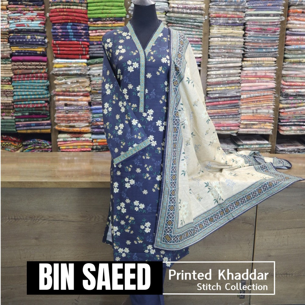 Bin Saeed Printed Khaddar Stitch (1585-005)