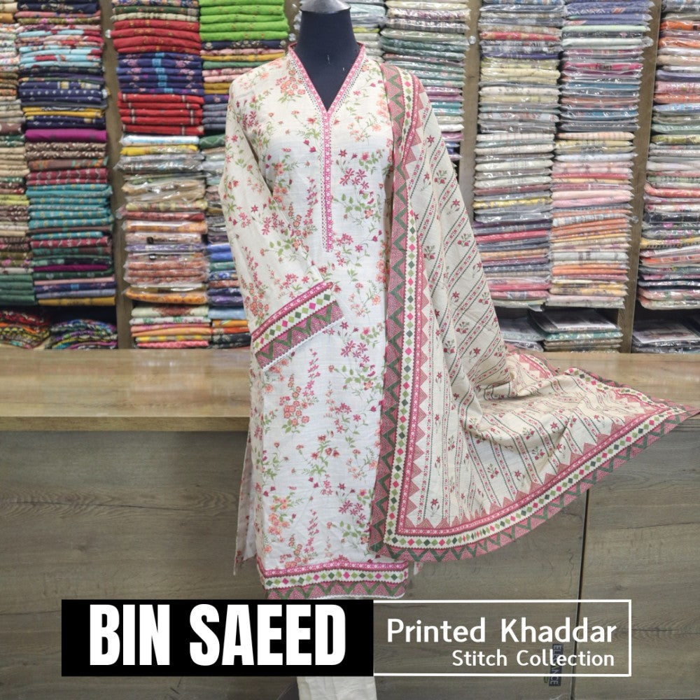 Bin Saeed Printed Khaddar Stitch (1585-006)