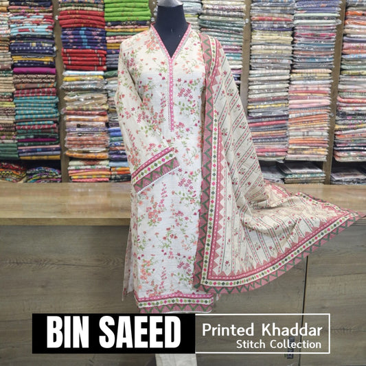 Bin Saeed Printed Khaddar Stitch (1585-006)