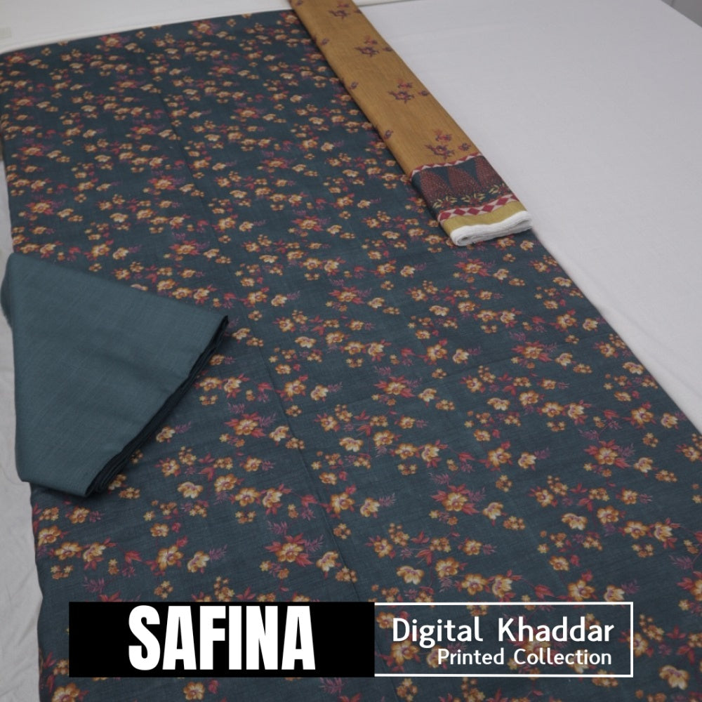 Safina Digital Khaddar 3 Piece (1410-048)