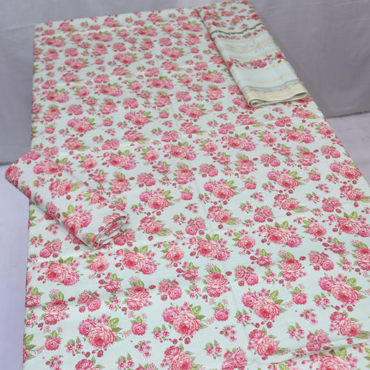 Slub Linen with Diamond Dupatta (1373-010) Baroque